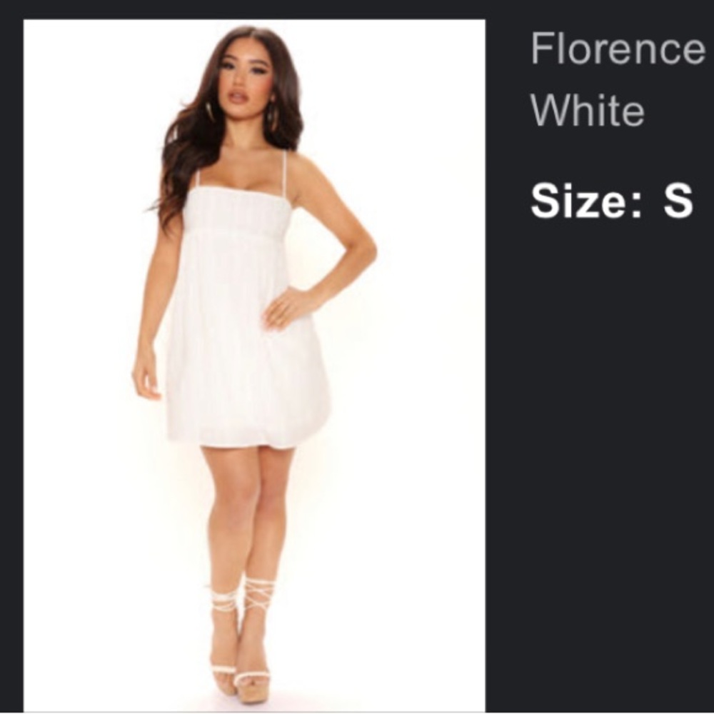 White fashion Nova mini dress 🤍